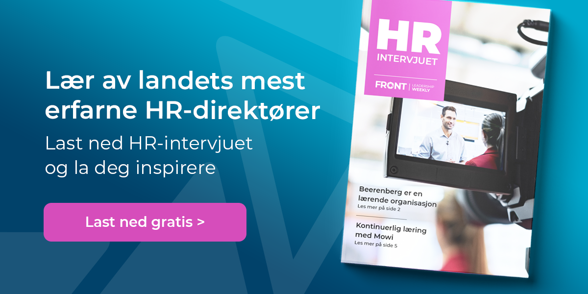 Lær av landets mest erfarne HR-dirketører ved å laste ned HR-intervjuet